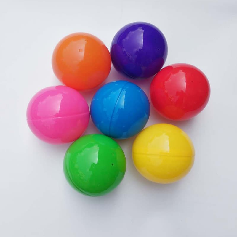 Brinquedo redondo de plástico com moedas, brinquedo cápsula, 120mm - imagem 3