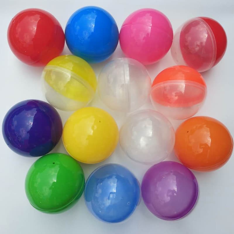 Brinquedo redondo de plástico com moedas, brinquedo cápsula, 120mm - imagem 1