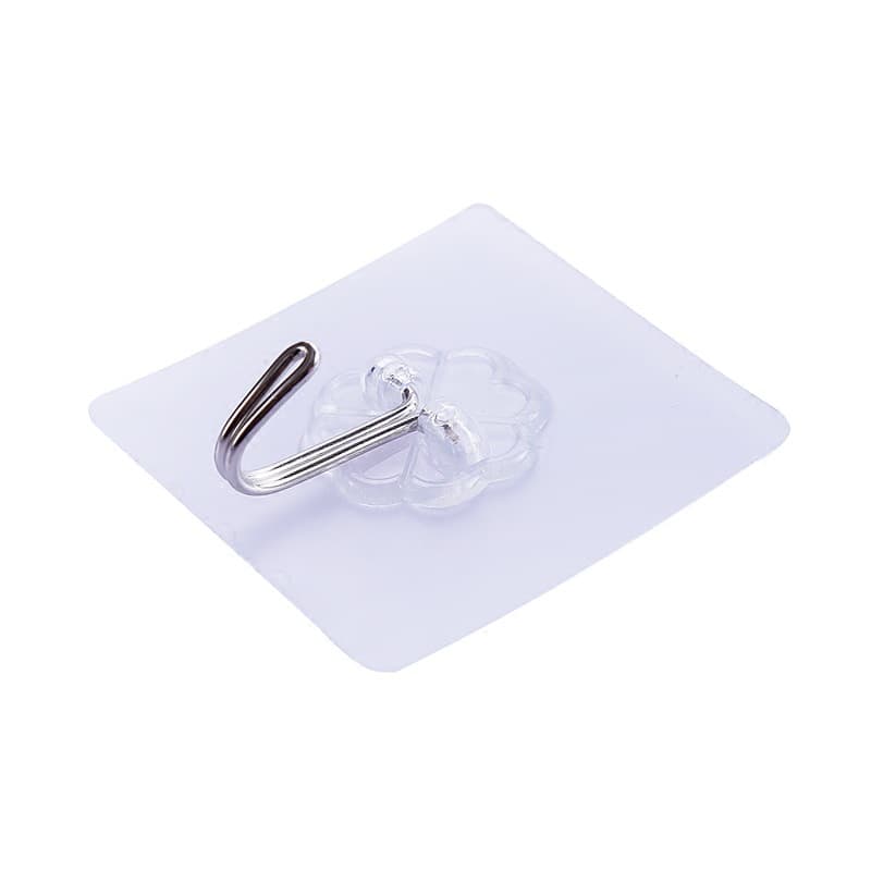 Gancho adesivo de porta transparente, gancho adesivo sem rastros para cozinha, parede, banheiro, gancho adesivo sem rastros - imagem 6