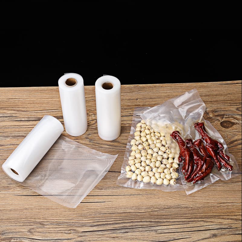 Saco de embalagem de plástico de preservação de alimentos em relevo de um lado com desconto do fabricante saco de vácuo de textura de saco de ar a vácuo doméstico - imagem 1