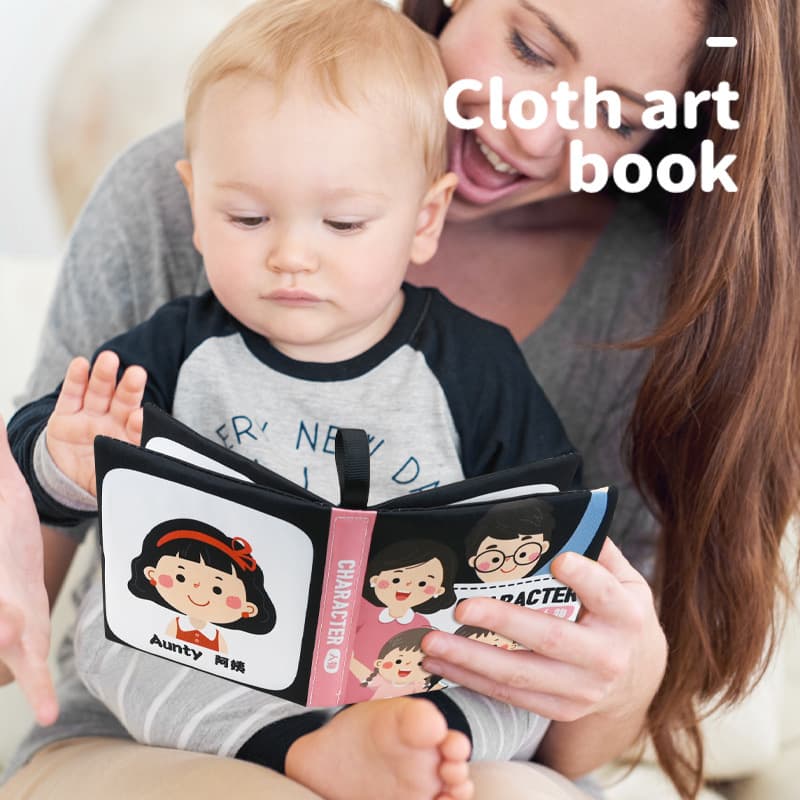 Livro de pano infantil, livro cognitivo infantil, brinquedo inteligente, não pode rasgar, pode morder, treinamento, educação infantil - imagem 4