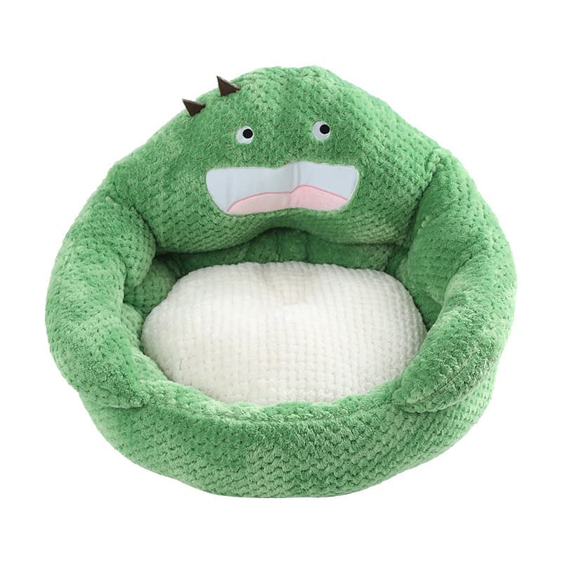Novo cactus yurt casa de gato quente cama de gato atacado semi-fechado casa de gato suprimentos de inverno canil de cachorro de pelúcia - imagem 5
