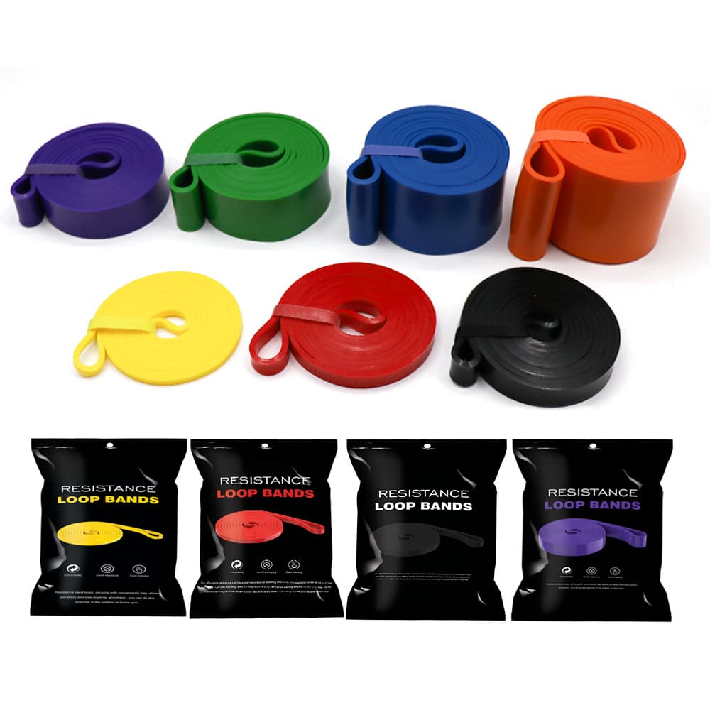 Látex 2080 yoga elástico extrator fitness pull-up peso-rolamento banda de resistência auxiliar puxar anel pronto em estoque - imagem 4
