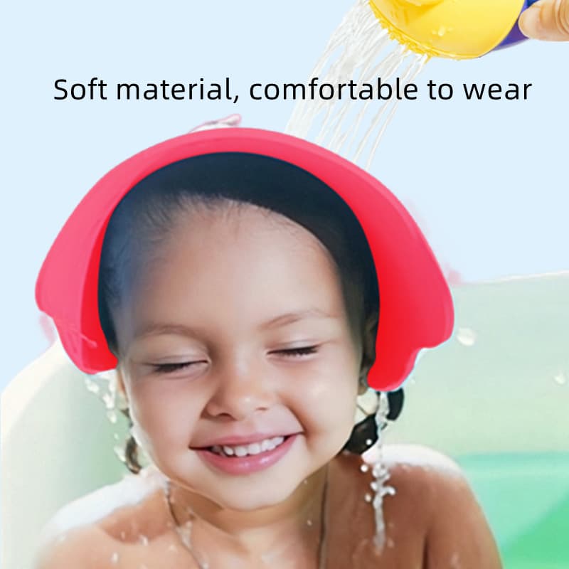 Pinduoduo, produto de higiene para bebé, touca de banho com velcro, shampoo infantil ajustável - imagem 4