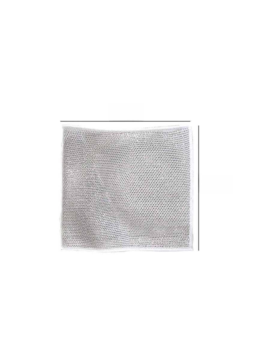Pano de prato de fio de prata, pano de arame para lavar louça em vez de toalha de bola de arame de aço, lavar pratos e panelas, fogão de cozinha, atacado no local - imagem 6
