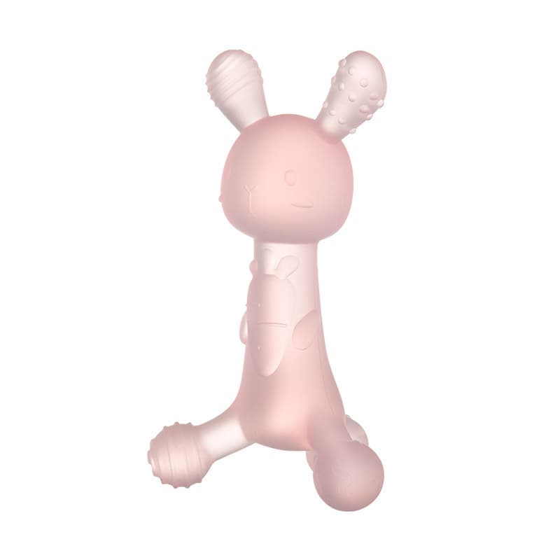 Mordedor infantil de silicone, apazigua brinquedo de mastigar, dentição - imagem 3