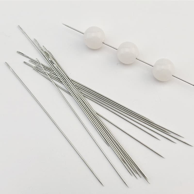 Miçangas, agulha de miçangas feitas à mão, pulseira de nogueira, DIY - imagem 4