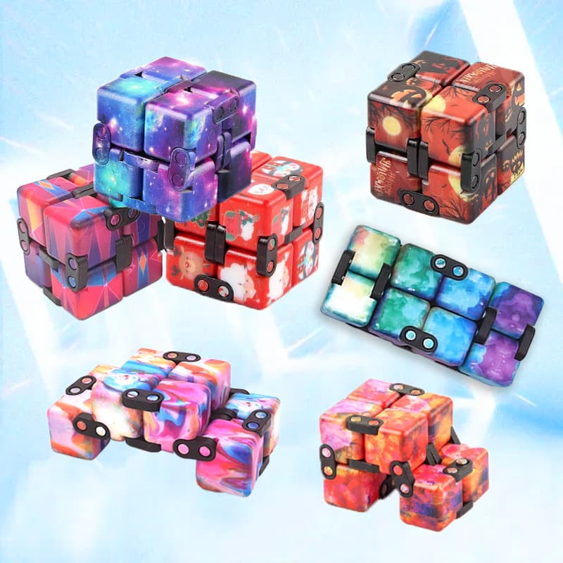 (Negociação transfronteiriça), céu estrelado ilimitado, cubo de Rubik variável para dedo, brinquedo, halloween, anti-stress - imagem 1