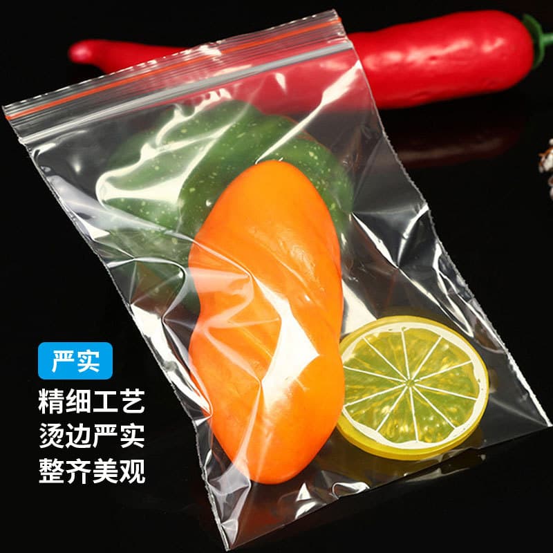 Saco ziplock pe spot, saco transparente com vedação de alimentos, saco grande para roupas, saco de detecção espessado, saco de frutas secas impresso - imagem 4