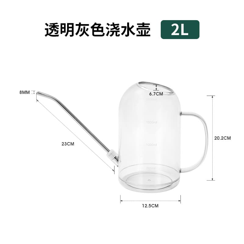 Bule de aço inoxidável, vaso transparente, pulverizador espaçoso - imagem 15