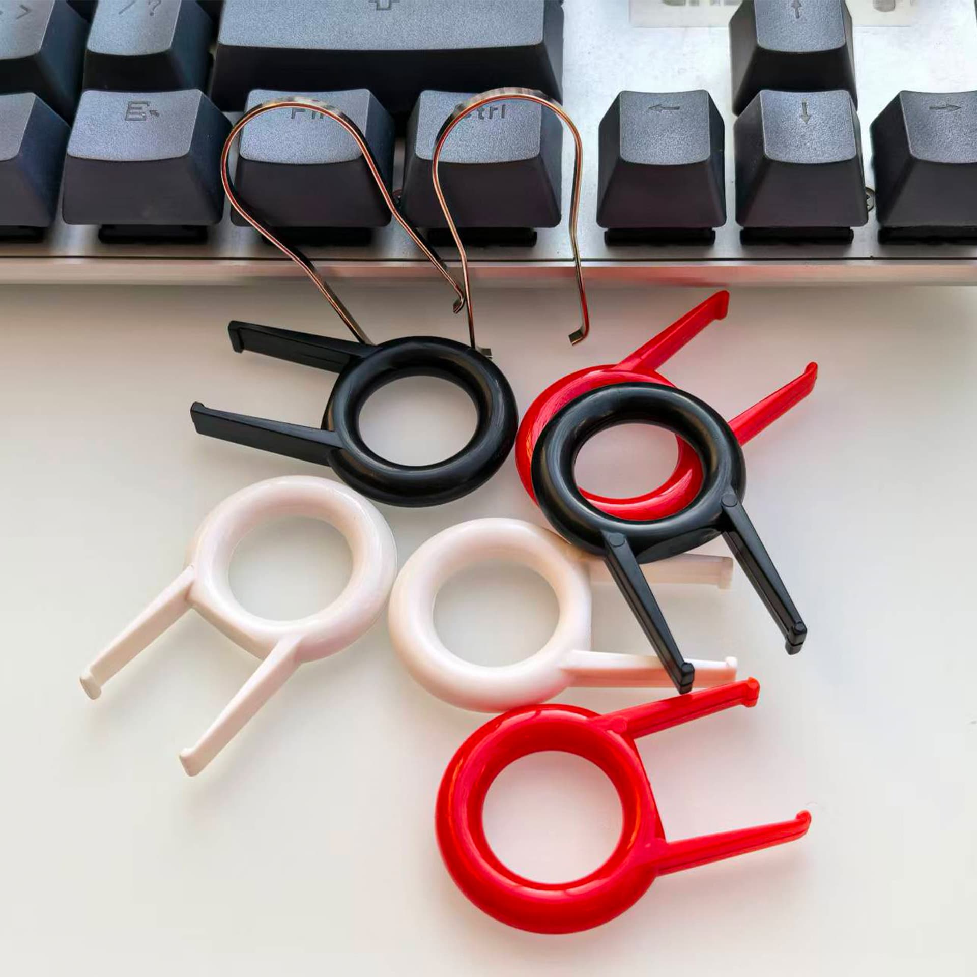 Extrator de chave, extrator de eixo, ferramenta de remoção de tecla de teclado mecânico, acessórios para abridor de chave de remoção de metal em aço inoxidável - imagem 5