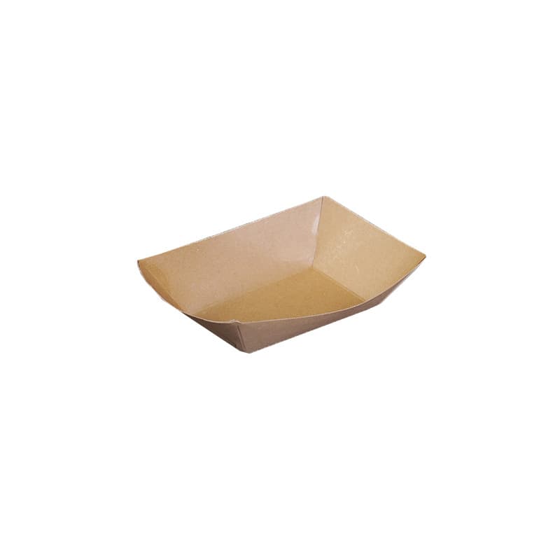 Caixa aberta de papel kraft, caixa de barco descartável, caixa de pipoca de frango, batatas fritas, asas assadas, nuggets de frango frito, caixa longa, floco de neve crocante - imagem 6