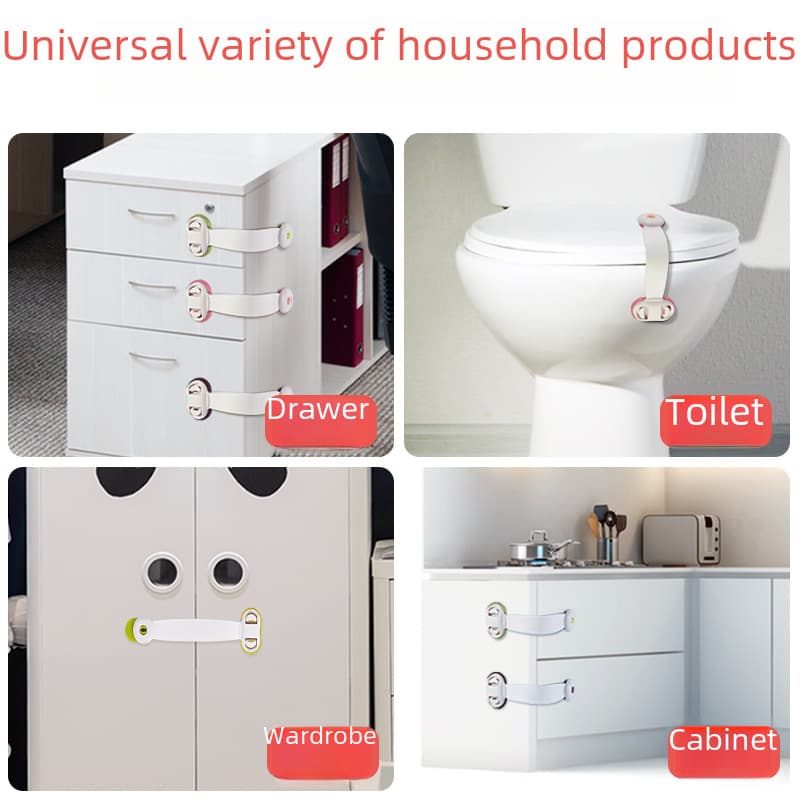 (Comércio transfronteiriço), fechadura de proteção universal para crianças, porta sanitária para caixas - imagem 6