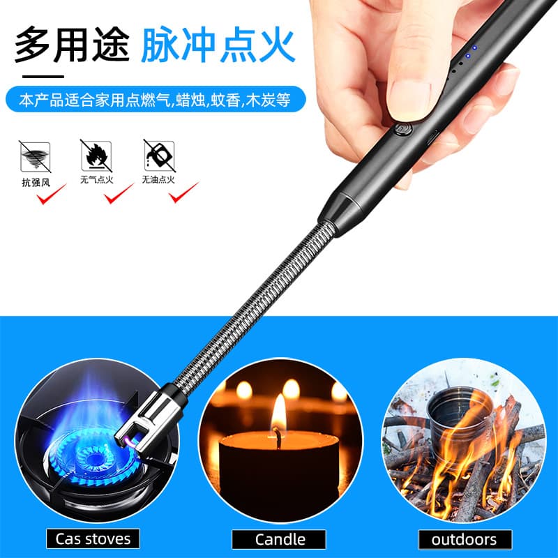 Jl891 novo fogão a gás estendido recarregável ignição arma de ignição da cozinha vara eletrônico recarregável isqueiro - imagem 4