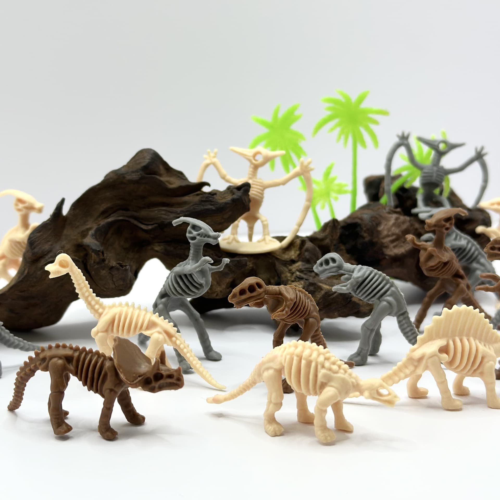 Brinquedo arqueológico, dinossauro, pequeno esqueleto com acessórios, fósseis, escavações arqueológicas - imagem 5