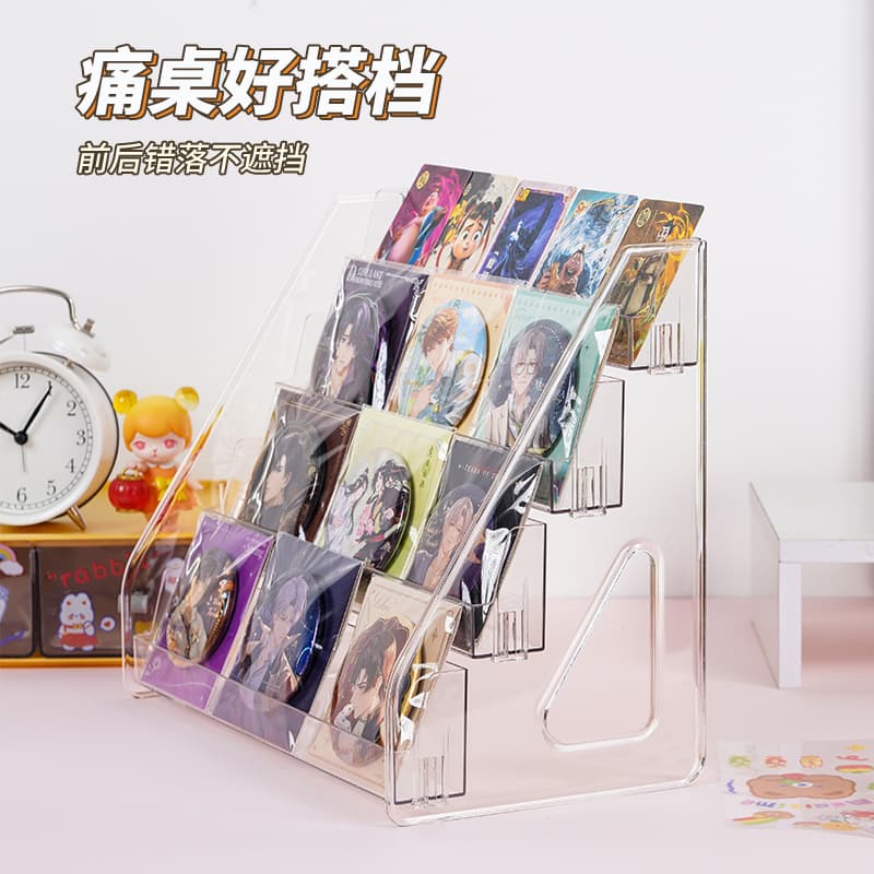 Suporte de acrílico transparente, óculos, crachá universal - imagem 5