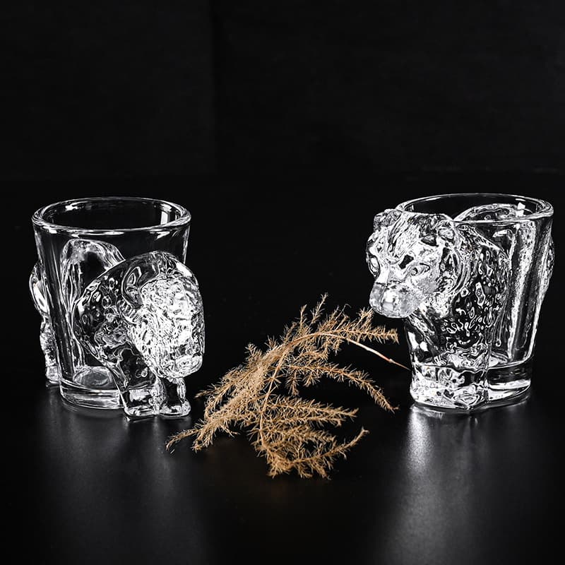 (Comércio internacional), taça de vinho criativa, copo, espessura aumentada, fundo grosso, 50 ml - imagem 3