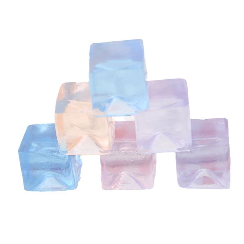 Cubos de gelo transparentes, limo, sal marinho, antiestresse - imagem 6