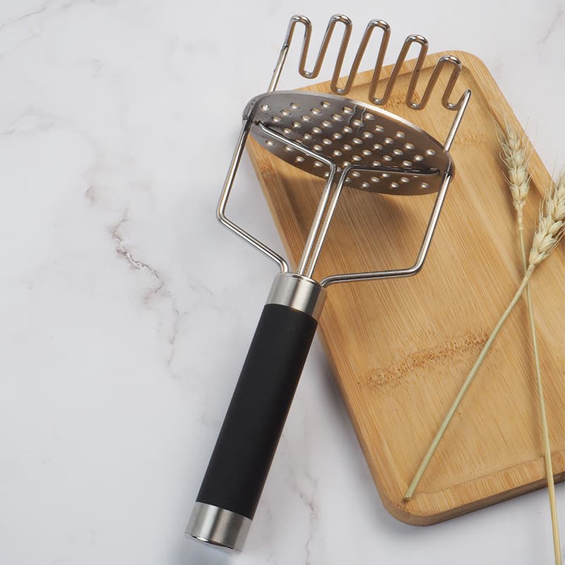 Espremedor de batatas em aço inoxidável Criativo prensa de batatas em aço inoxidável, utensílios de cozinha em estoque - imagem 1