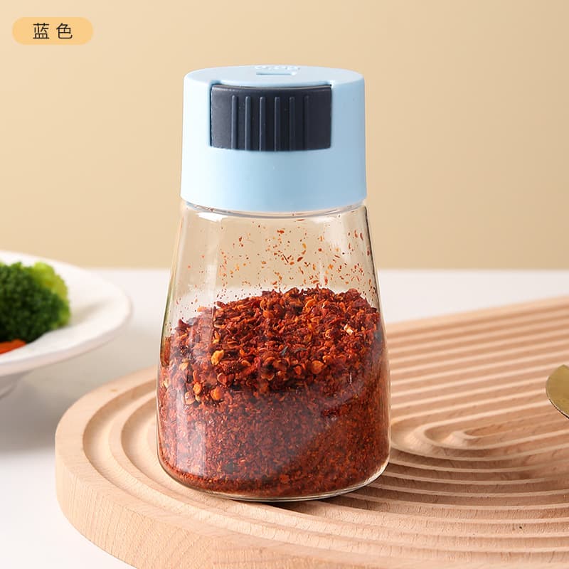 Tanque de sal quantitativo tipo push de cozinha, garrafa de sal controlada, espalhador de sal, artefato medido, caixa de tempero de sal, garrafa de tempero de cozinha - imagem 7
