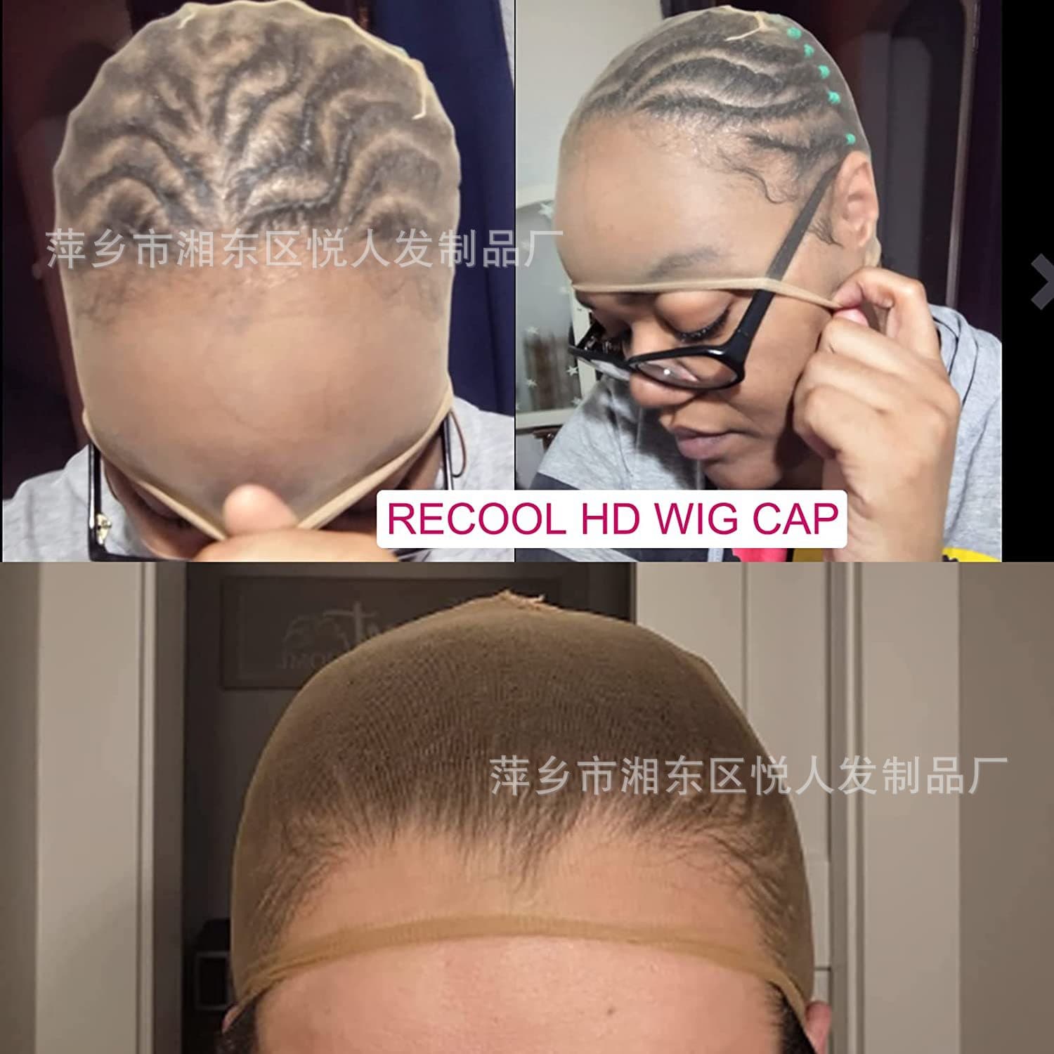 (Comércio transfronteiriço), meia-calça transparente, malha de cabelo de renda de náilon elástica, 2 peças - imagem 4