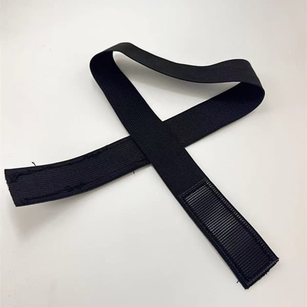 Peruca preta ajustável antiderrapante com velcro, bandana - imagem 5