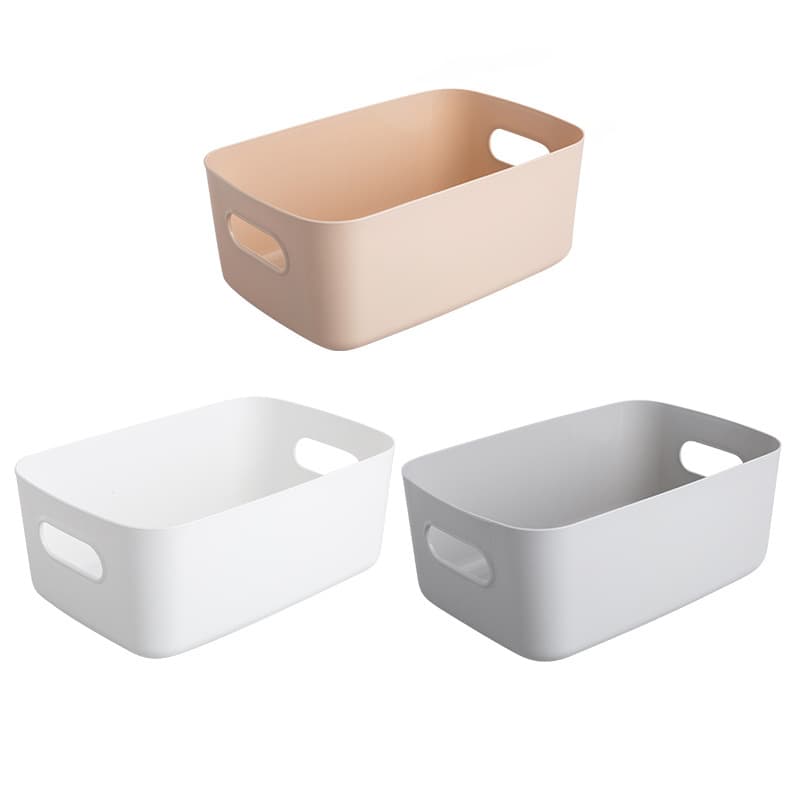 Caixa de armazenamento de plástico de mesa, cesta de armazenamento - imagem 6