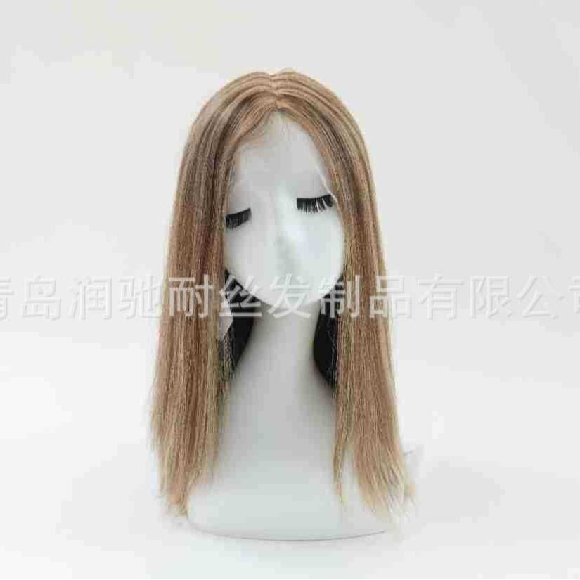Peruca respirável, mechas de cabelo longas e confortáveis feitas de cabelo real, (Física) - imagem 3