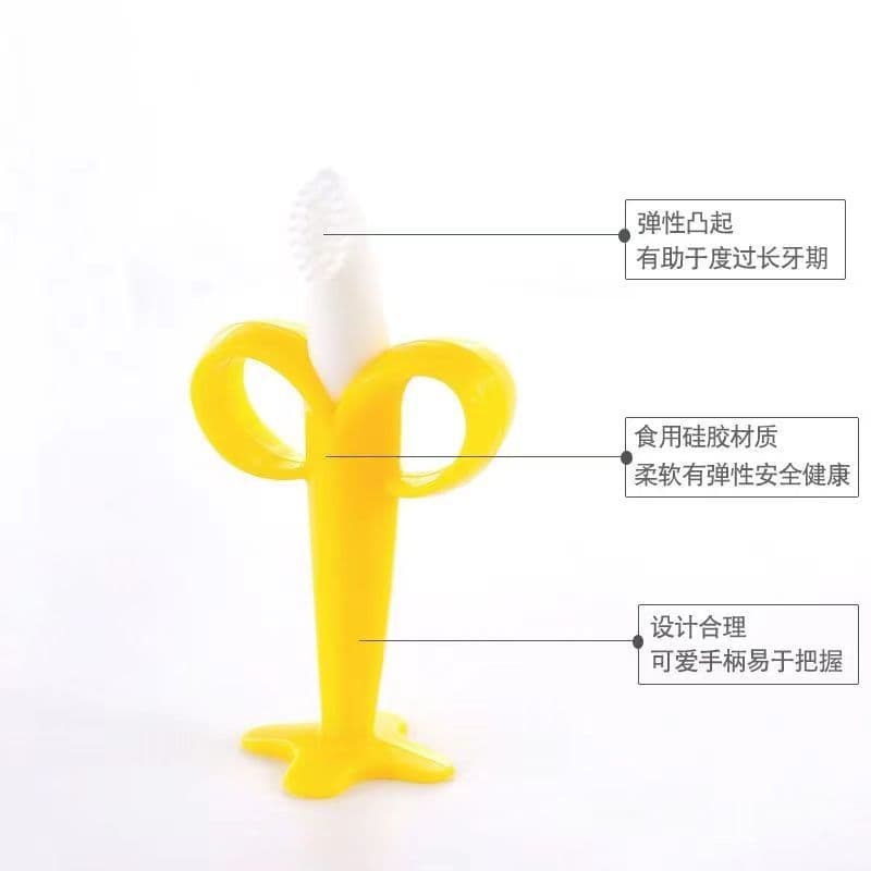 Mordedor infantil de silicone para dentes de leite para mordida correta, escova de dentes de borracha, brinquedo de borracha macia - imagem 4