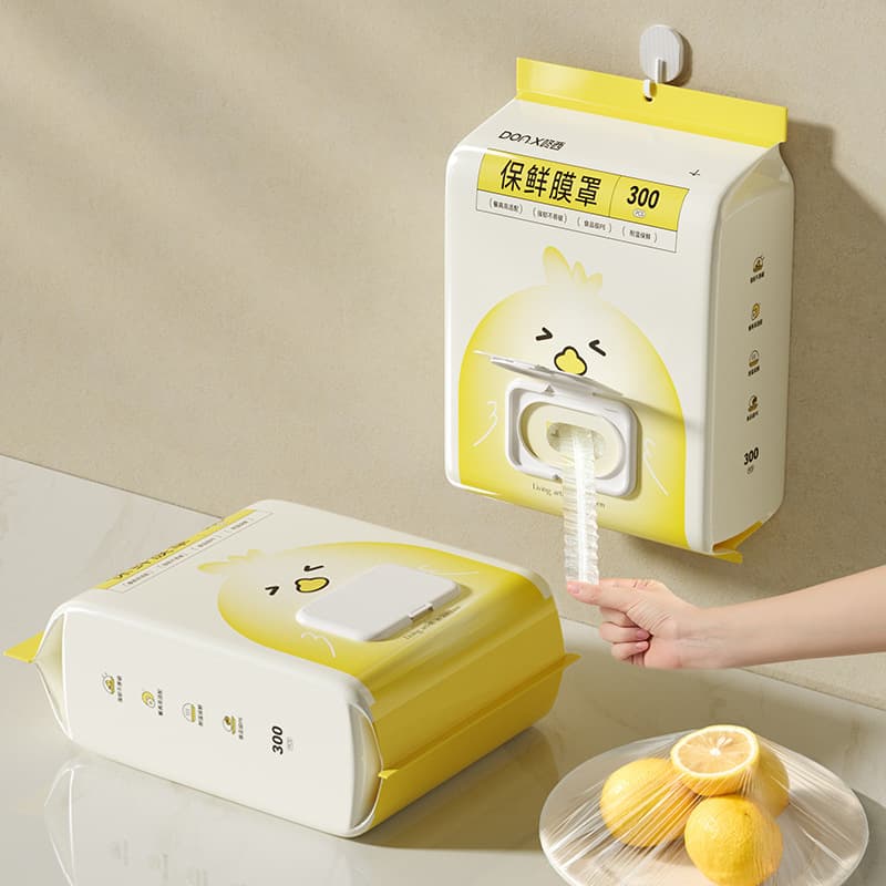 [Fábrica original] capa de filme plástico descartável multifuncional, pratos pe de qualidade alimentar, geladeira, manutenção fresca, casa, à prova de poeira - imagem 1