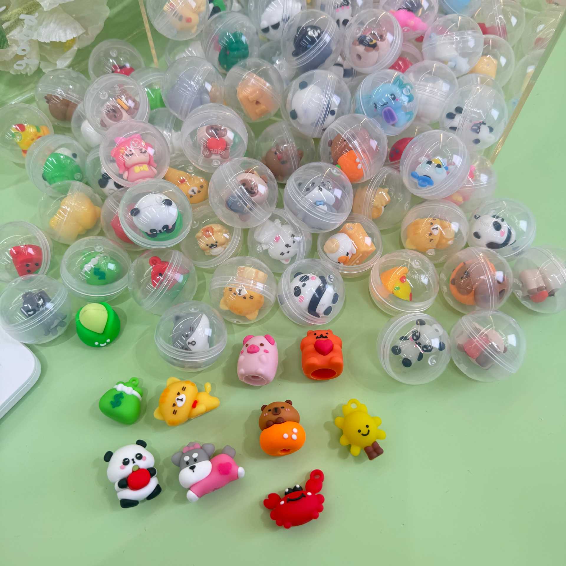 Boneca mista, borracha para parques de diversões, nova coleção, 32mm, brinquedo cápsula, 32mm - imagem 3