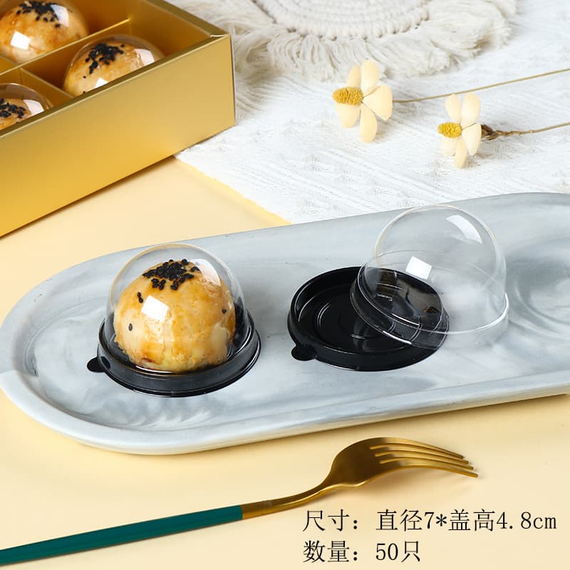 Bandeja de mooncake quadrada de alta qualidade com base de bolo lunar de qualidade alimentar em ouro branco e gema de ovo bandeja de bolha de pastelaria - imagem 21