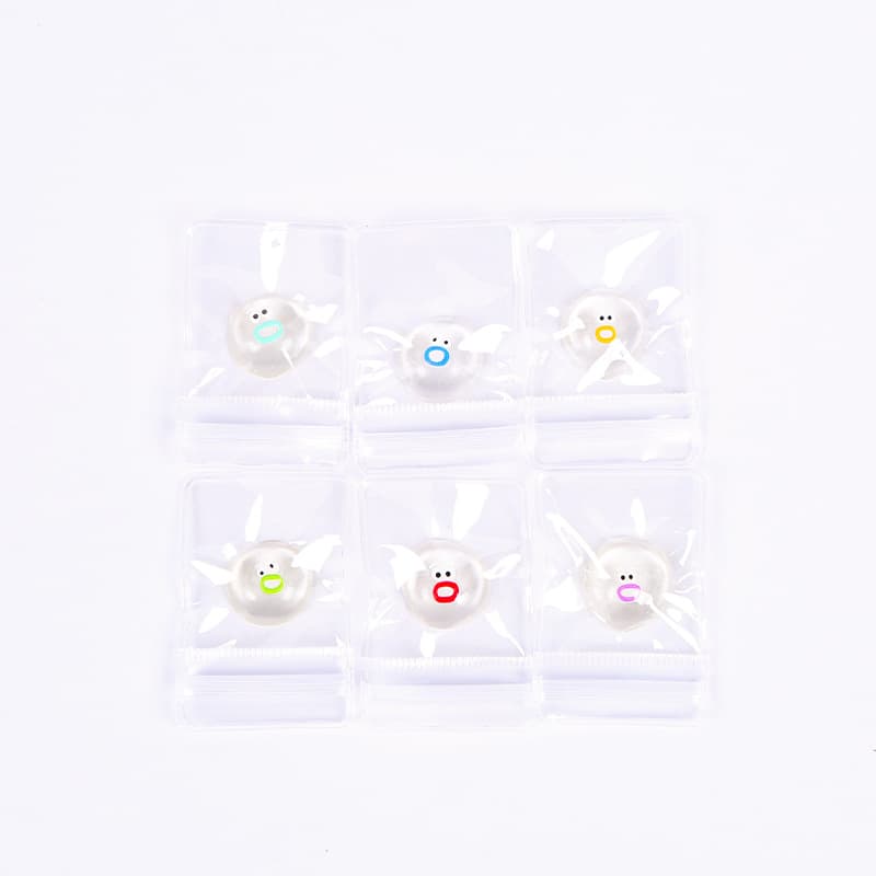 Bolinhos transparentes, narizinhos, música beliscando, bolinhos de desenhos animados feitos à mão, feitos à mão, pacotes de expressão super fofos, brinquedos de descompressão - imagem 3