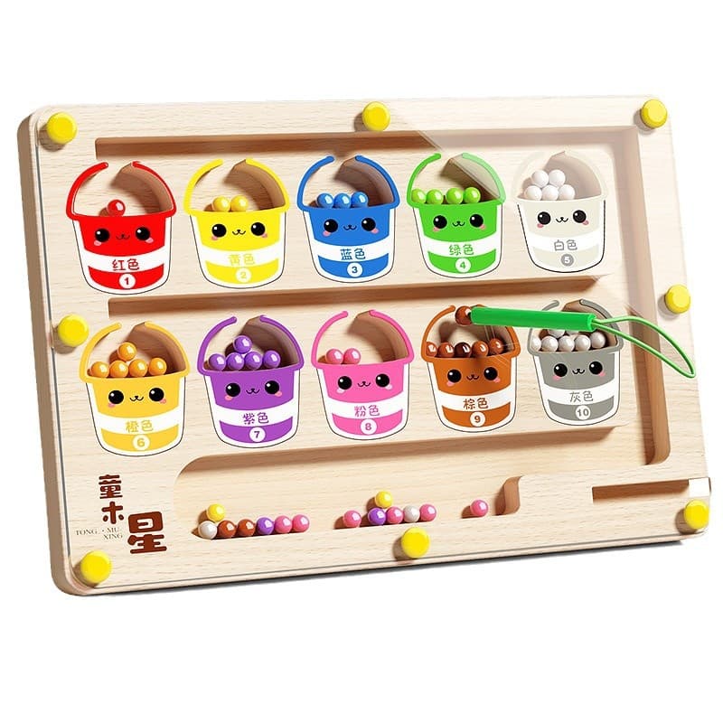 Labirinto de rollerball digital magnético, brinquedo intelectual lógico para treinamento, 3-6 anos, concentração, pensamento lógico - imagem 6