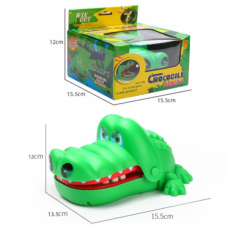 Brinquedo grande, peixes infantis, crocodilo, morde o dedo, jogos em família - imagem 5
