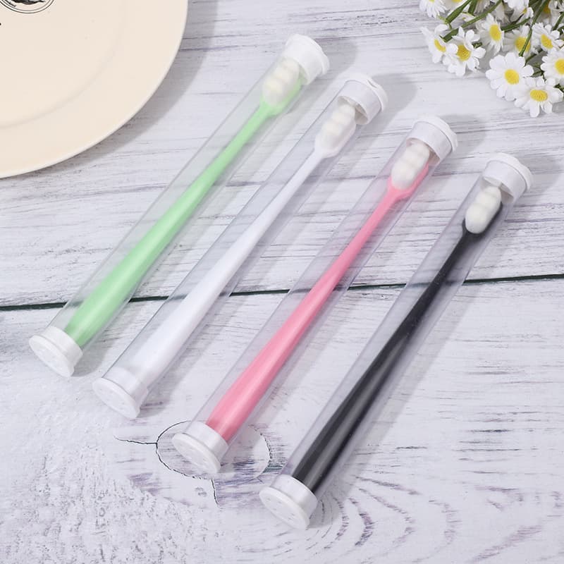 Escova de dentes de cerdas macias com dez mil cerdas de carvão de bambu, cerdas criptografadas ultrafinas, tubo independente, escova de dentes doméstica para proteção de gengivas, grau ultra-nano - imagem 5