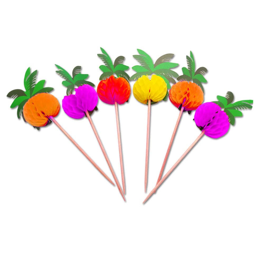 Espetos de frutas de favo de mel de coco havaiano, espetos de guarda-chuva descartáveis para decoração de coquetel, espetos de guarda-chuva octogonais, mini pedido - imagem 5