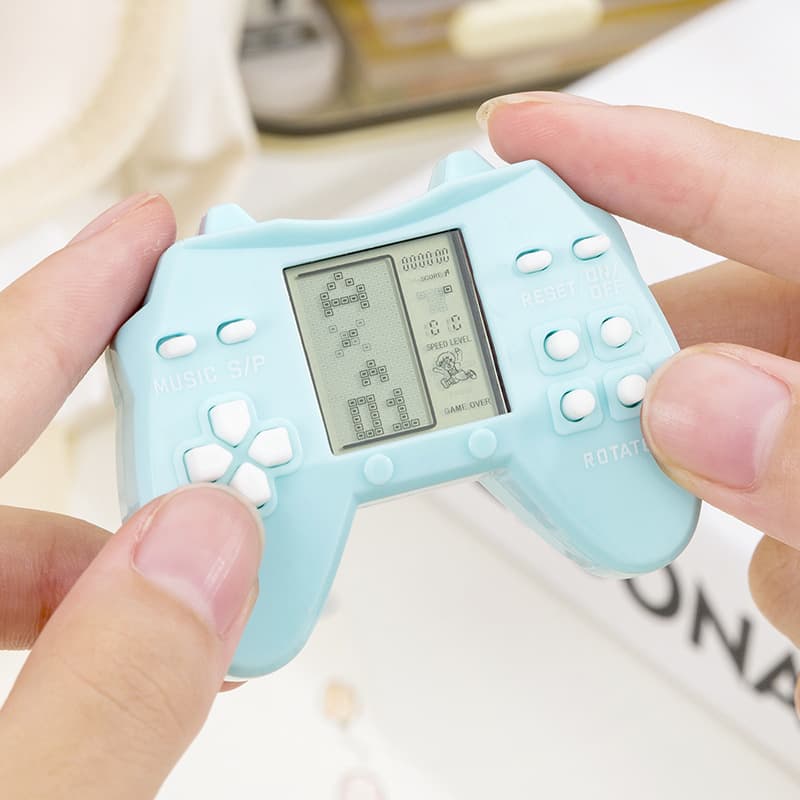 Tetris pequeno, console de jogos, chaveiro, mochila retrô, decoração de bolsa, nostalgia - imagem 4