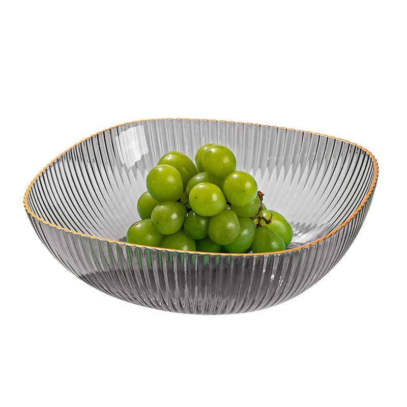 Prato de frutas de plástico de luxo simples luz doméstica restaurante prato de frutas vegetais brilhante engrossado fácil de limpar placa de armazenamento de lanche - imagem 6
