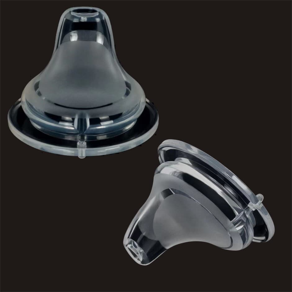 Chupeta, mamadeira universal de silicone, acessórios com vidro, gargalo largo - imagem 4