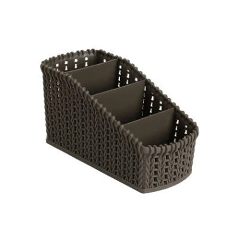 Cesta de armazenamento de mesa de cosméticos cesta de armazenamento de rattan caixa de armazenamento de plástico doméstico caixa de armazenamento diversos compartimento cesta de armazenamento - imagem 7