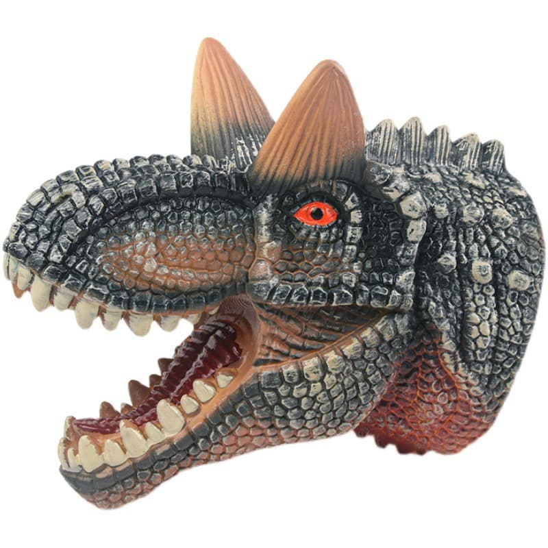 Dinossauro, fantoche de mão realista, brinquedo interativo de borracha macia, para crianças e pais - imagem 6