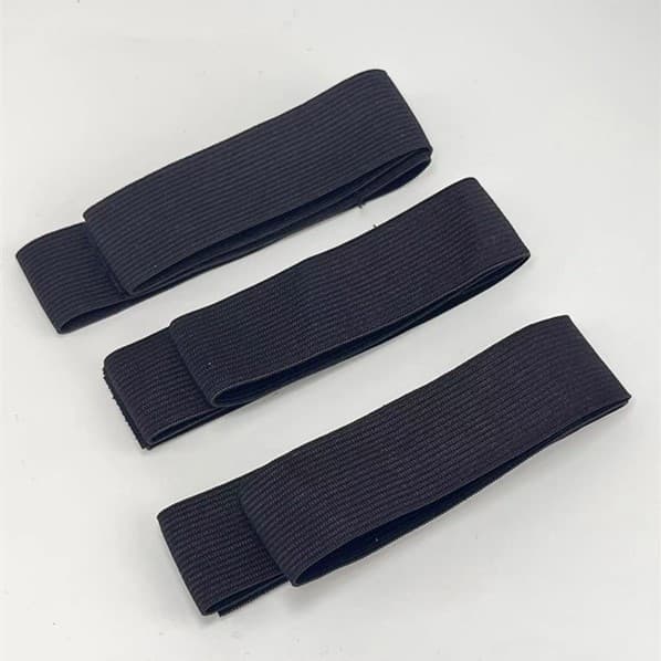Peruca preta ajustável antiderrapante com velcro, bandana - imagem 3