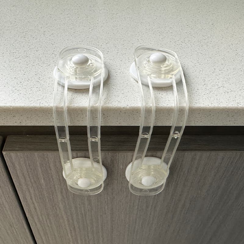 Fechadura de segurança multifuncional para crianças, transparente, anti-abertura, cinto macio, trava de segurança para geladeira infantil, gaveta - imagem 3