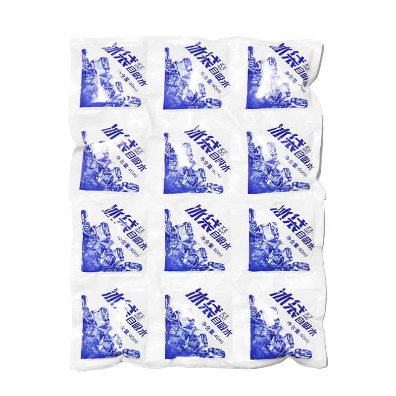 Saco de gelo de água auto-absorvente reutilizável picolé preservação de alimentos refrigeração expresso cheio de água descartável saco de gelo rápido de uma pitada - imagem 6