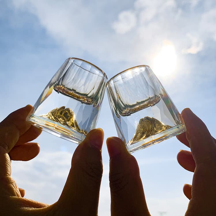 Conjunto de vidro criativo de diamante, dispensador de vinho de cristal, copo, caixa de presente - imagem 3