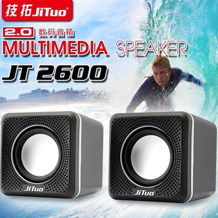 Jituo JT2600 computador multimídia mini alto-falante portátil alimentado por USB - imagem 3