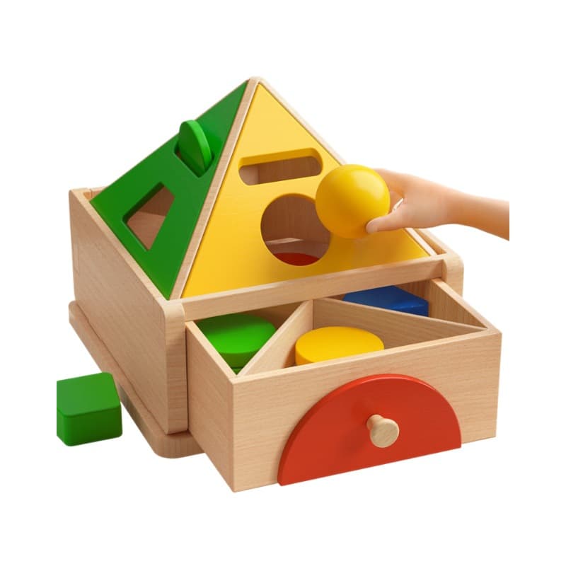 Construtor geométrico cognitivo Montessori com moedas, percepção de cores, classificação, 1 ano, educação infantil - imagem 6