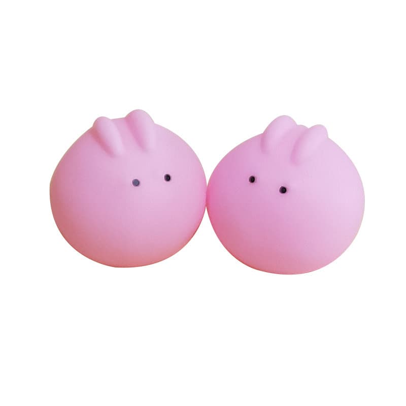 Slime fofo, brinquedo engraçado para banho, coelho branco, antiestresse, faz sons - imagem 5