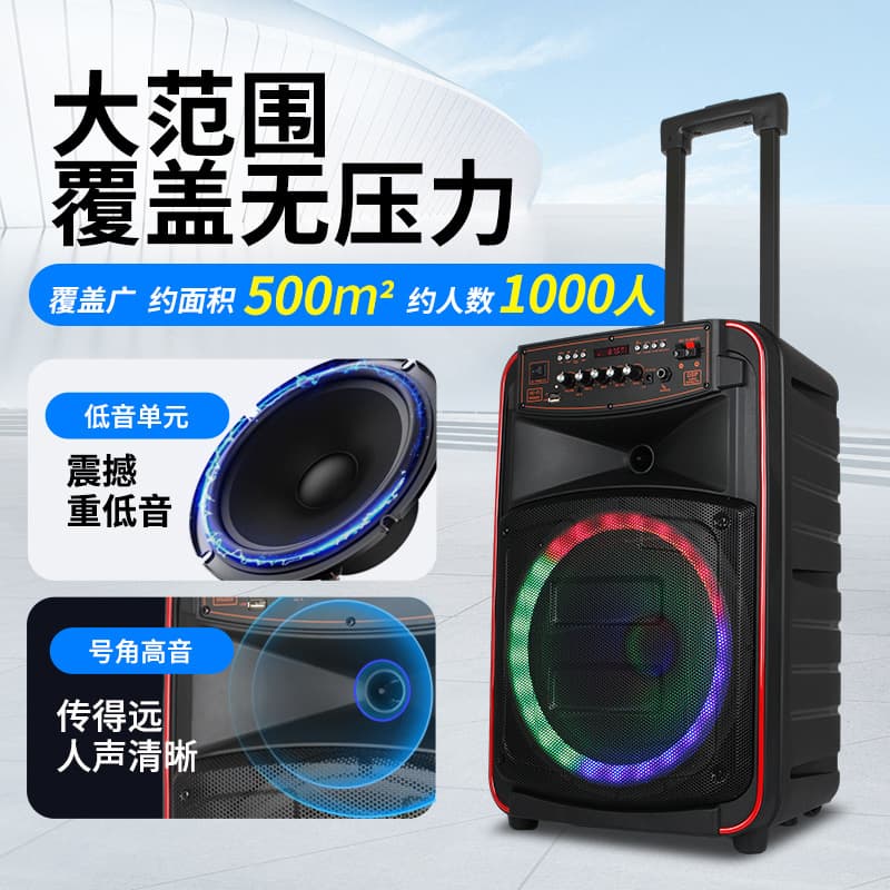 Mala, alto-falantes sem fio, microfone de viagem, bluetooth - imagem 4